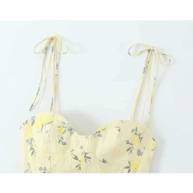 Floral Backless Camis