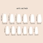 Gothic False Nails Dark Red