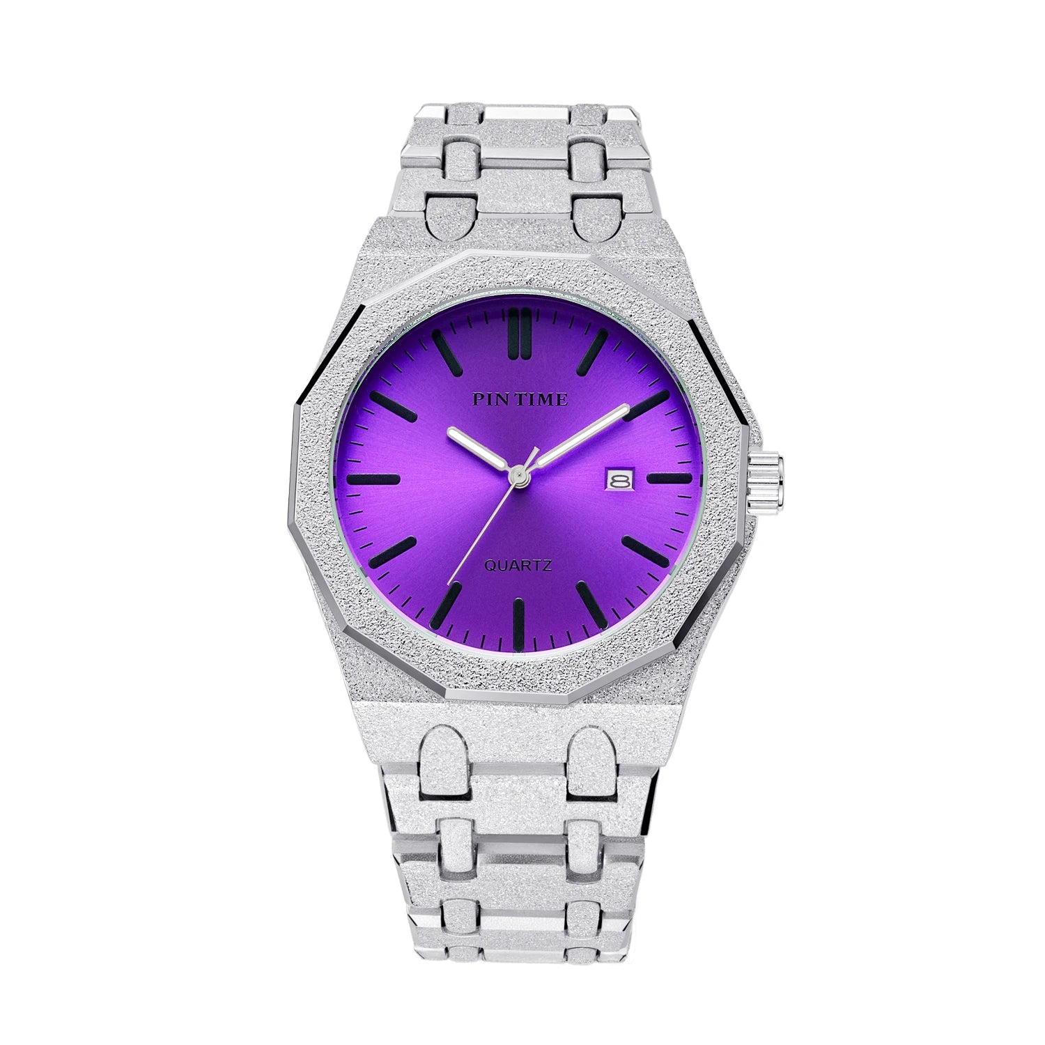 PINTIME Glitter Purple Quartz Watch