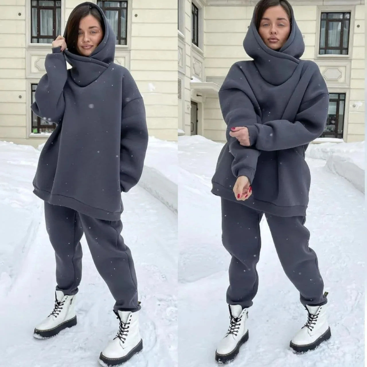Winter Hooded Tracksuit Set