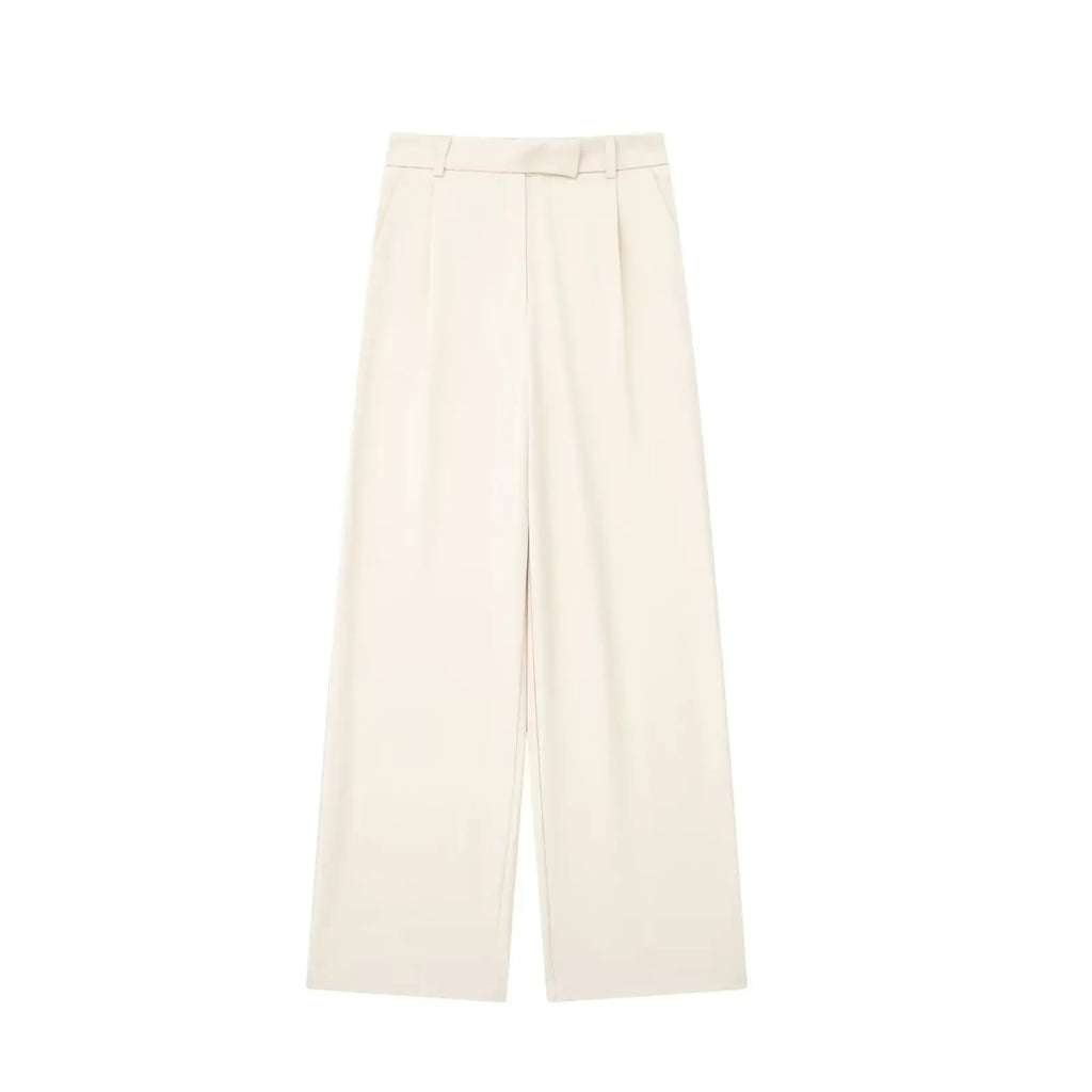 High Waist Straight Casual Pants