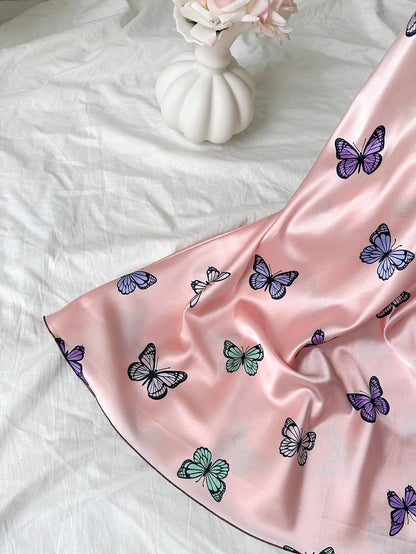 Butterfly Print Slip Nightdress