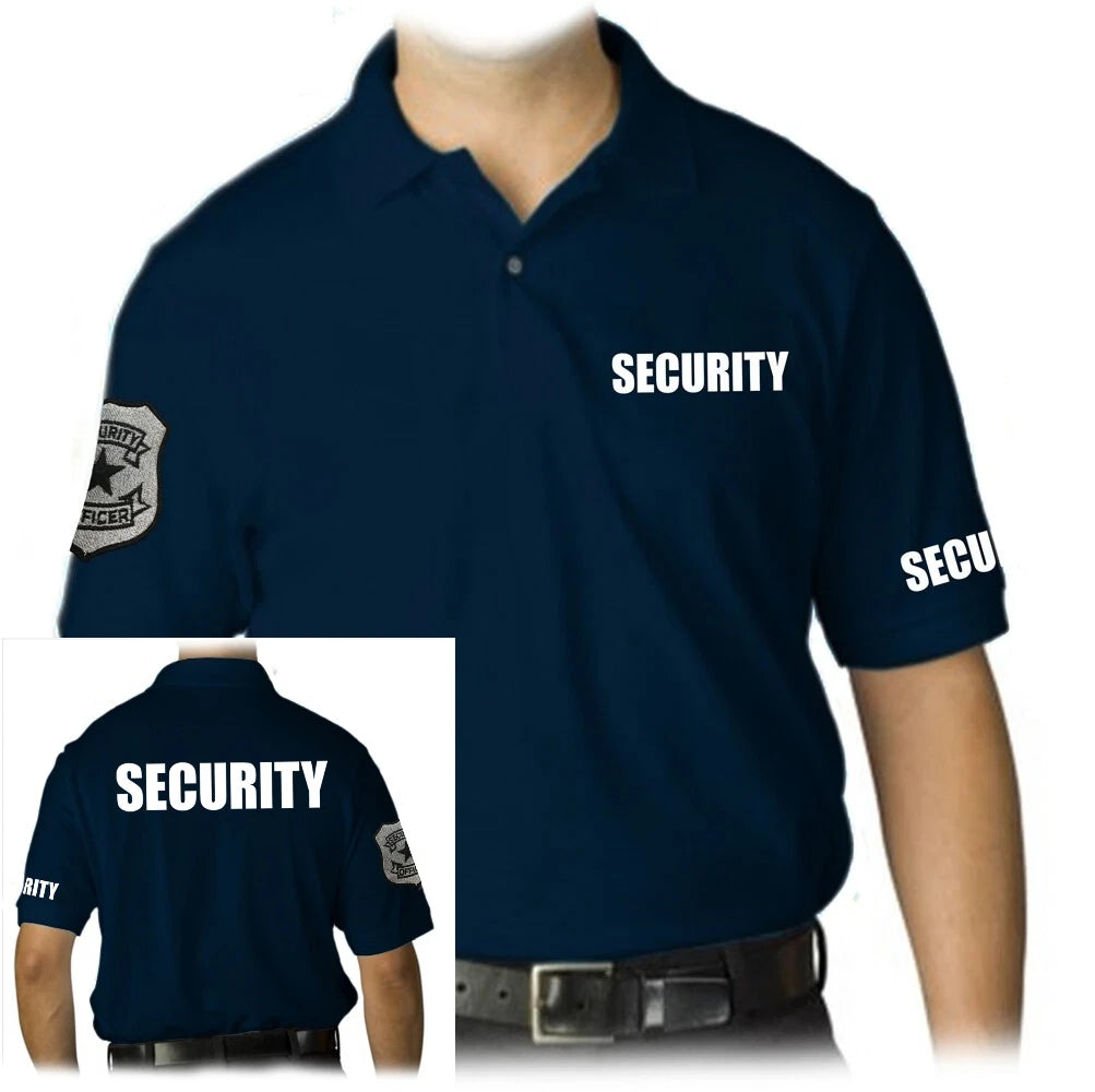 Letter Print Casual Polo Shirt