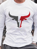 3D Print Casual Long Sleeve Tee