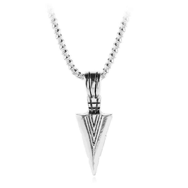 Retro Triangle Arrowhead Necklace
