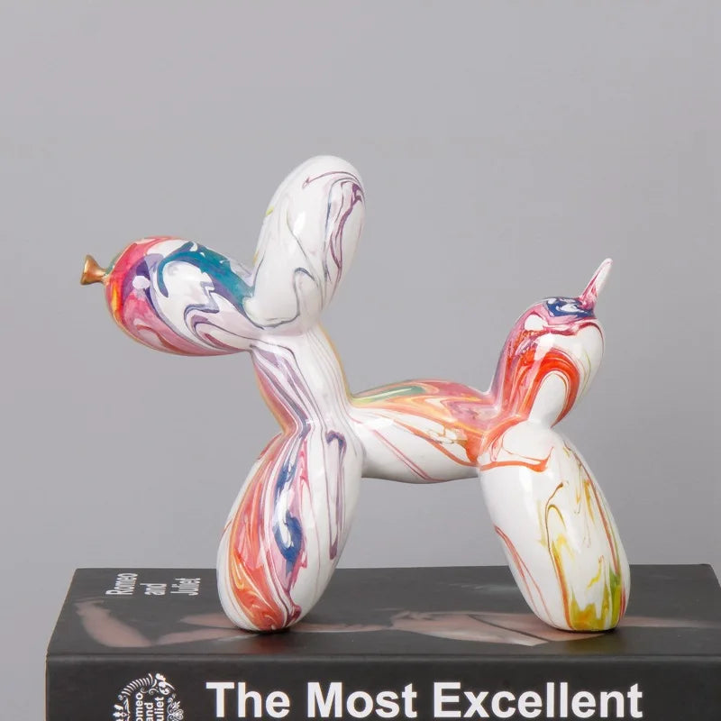 Exquisite Dog Figurine Sculpture