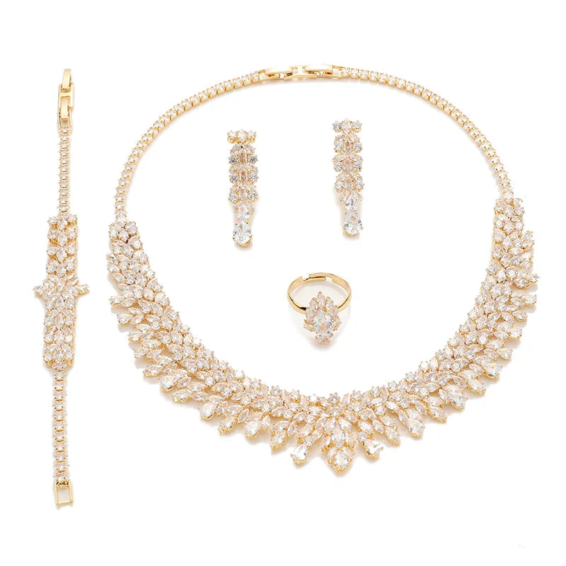 Zirconia Bridal Jewelry Set