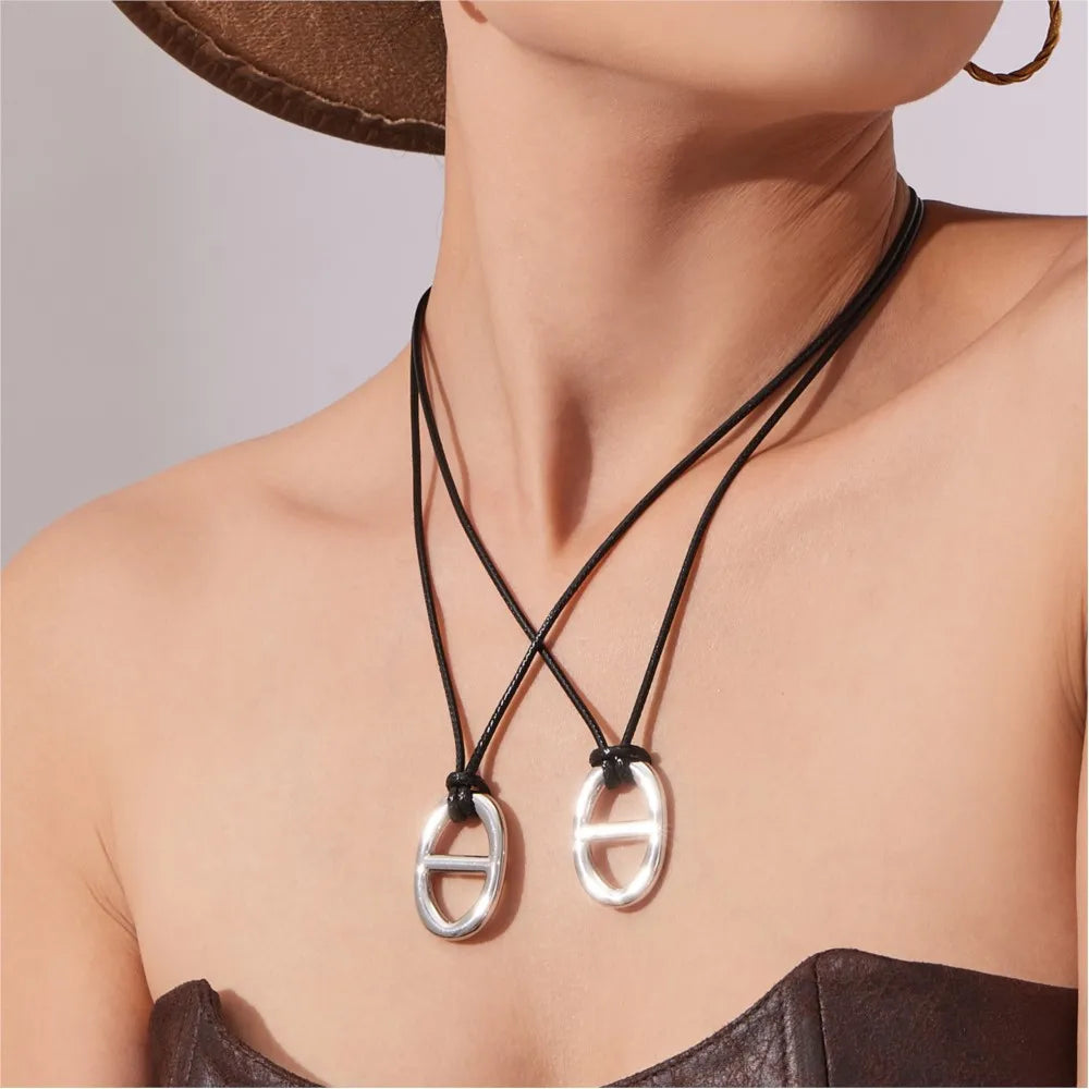 Letter Rope Chain Necklace