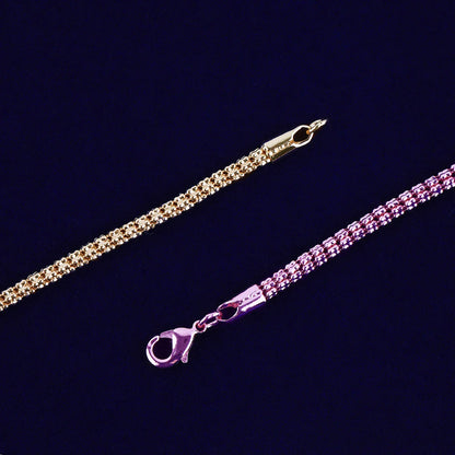 Women’s Gold Plated Snake Link Necklace