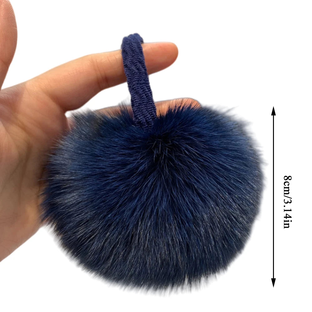 Fox Fur Hair Scrunchie