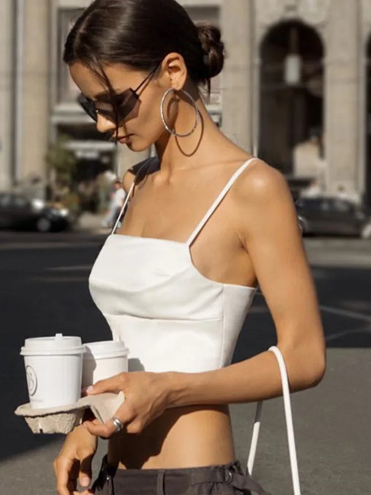 Stylish Backless Tank Top