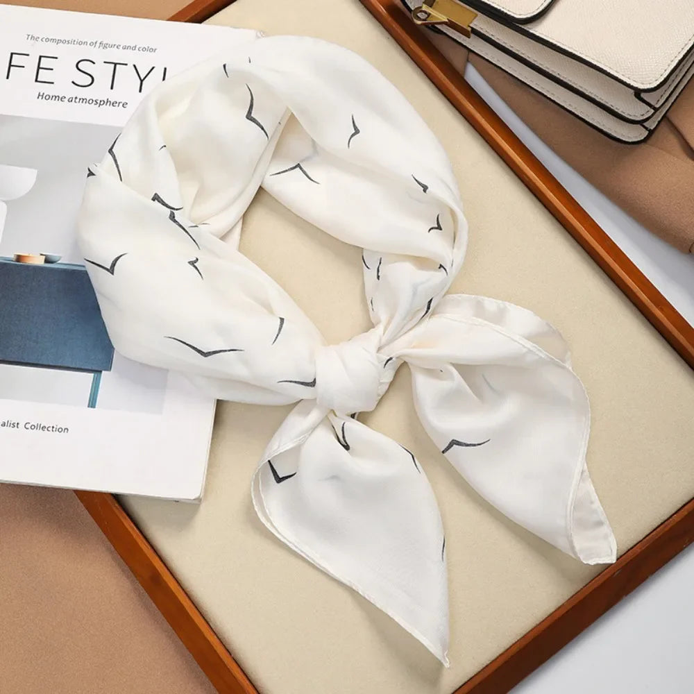 Elegant Square Silk Scarf