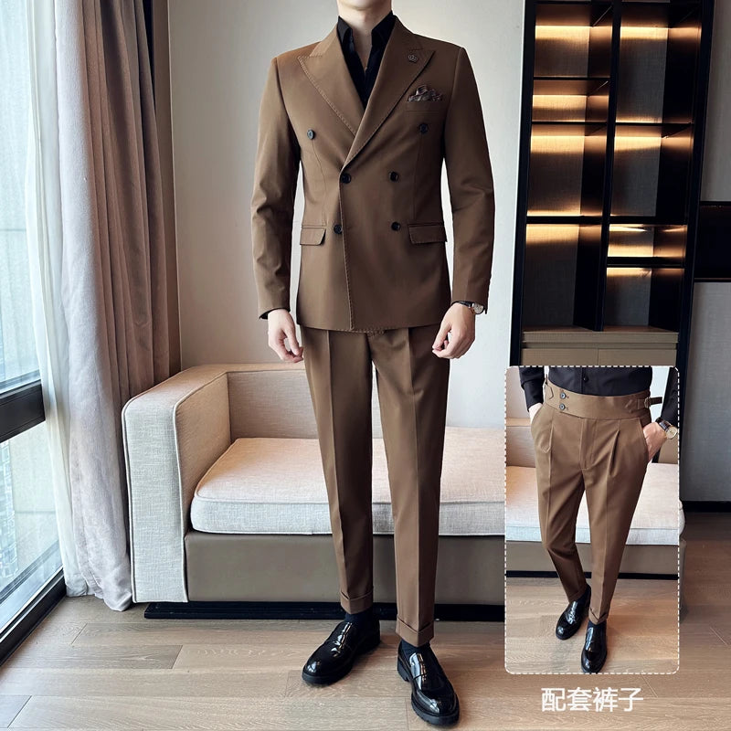 Italian Double-Breasted Luxury Tuxedo