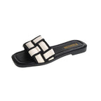 Roman Square Slippers