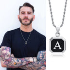 Initials Letter Pendant Necklace