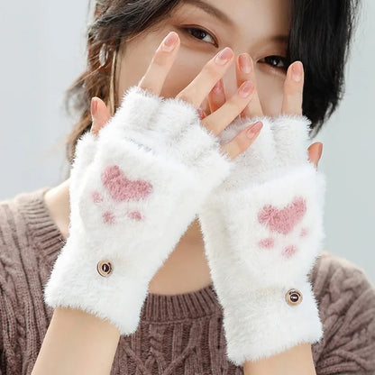 Warm Cat Paw Style Gloves