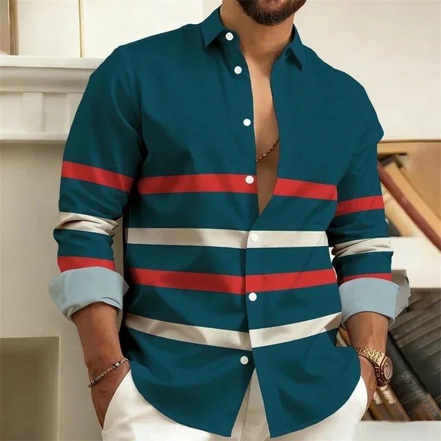 Striped Casual Full Shirt