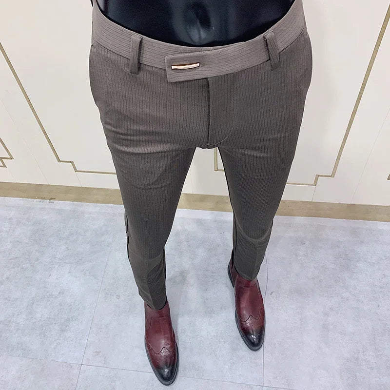 Slim Fit England-Style Suit Trousers