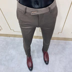 Slim Fit England-Style Suit Trousers