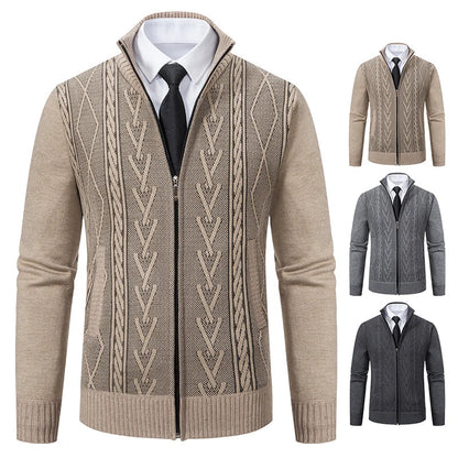 Men's Knitted Sweater Coat