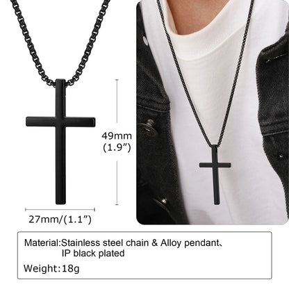 Silver Cross Pendant Chain