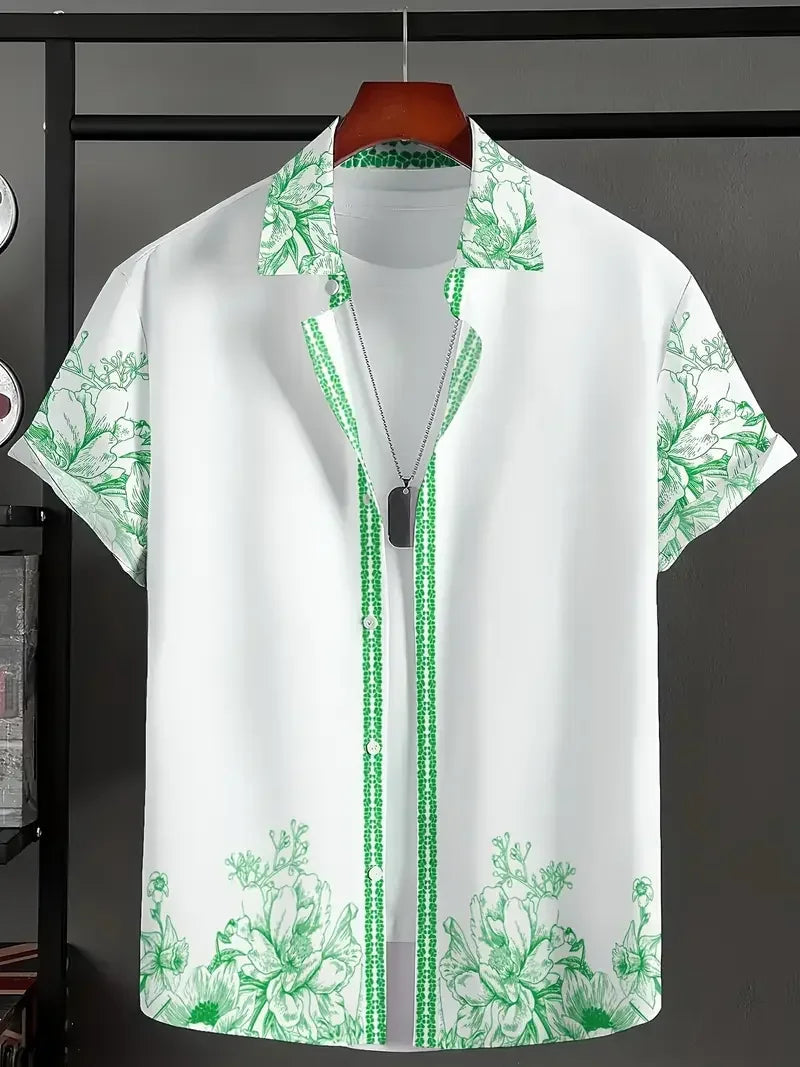 Summer Hawaiian Floral Shirt