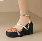 Women Cross Strap Platform Sandals