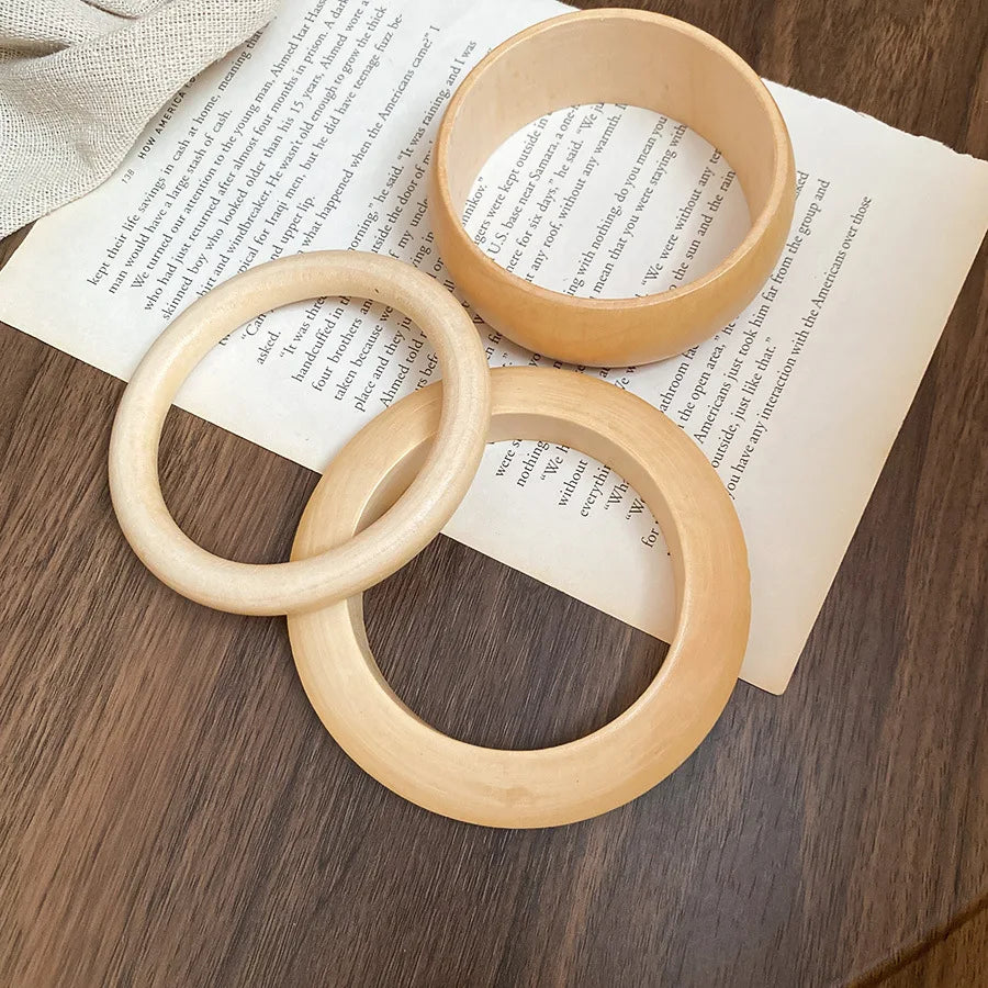 Vintage Wooden Round Bangle