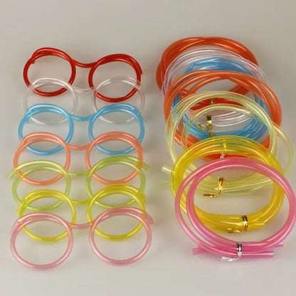 Funny Flexible Straw Glasses