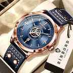 BINBOND Sport Leather Quartz Watch