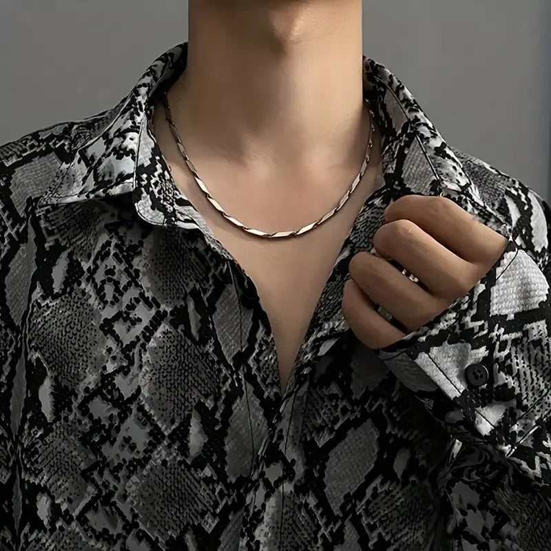 Eight-Piece Steel Necklace Set