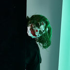 Geometric Cyberpunk Clown Mask