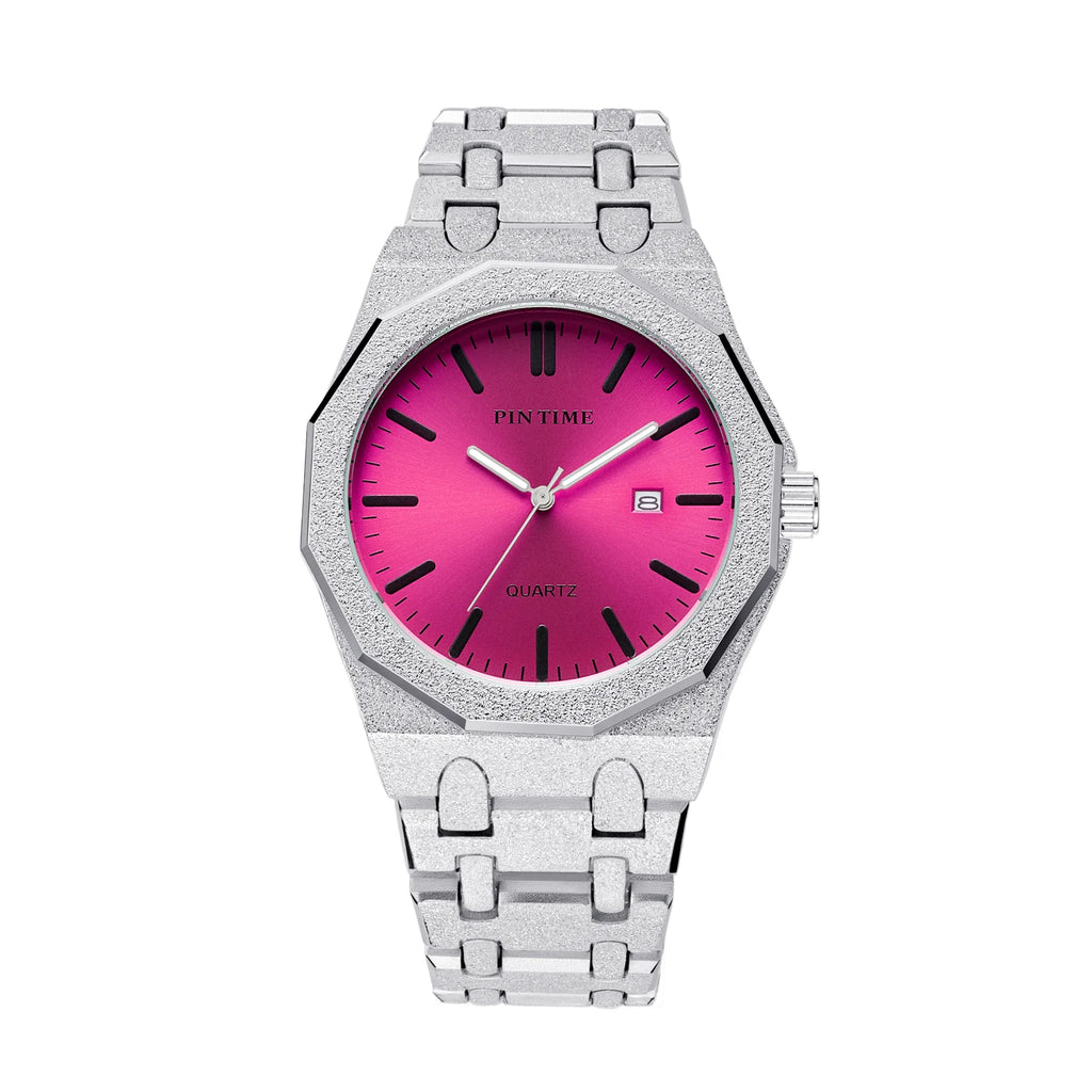 PINTIME Glitter Purple Quartz Watch