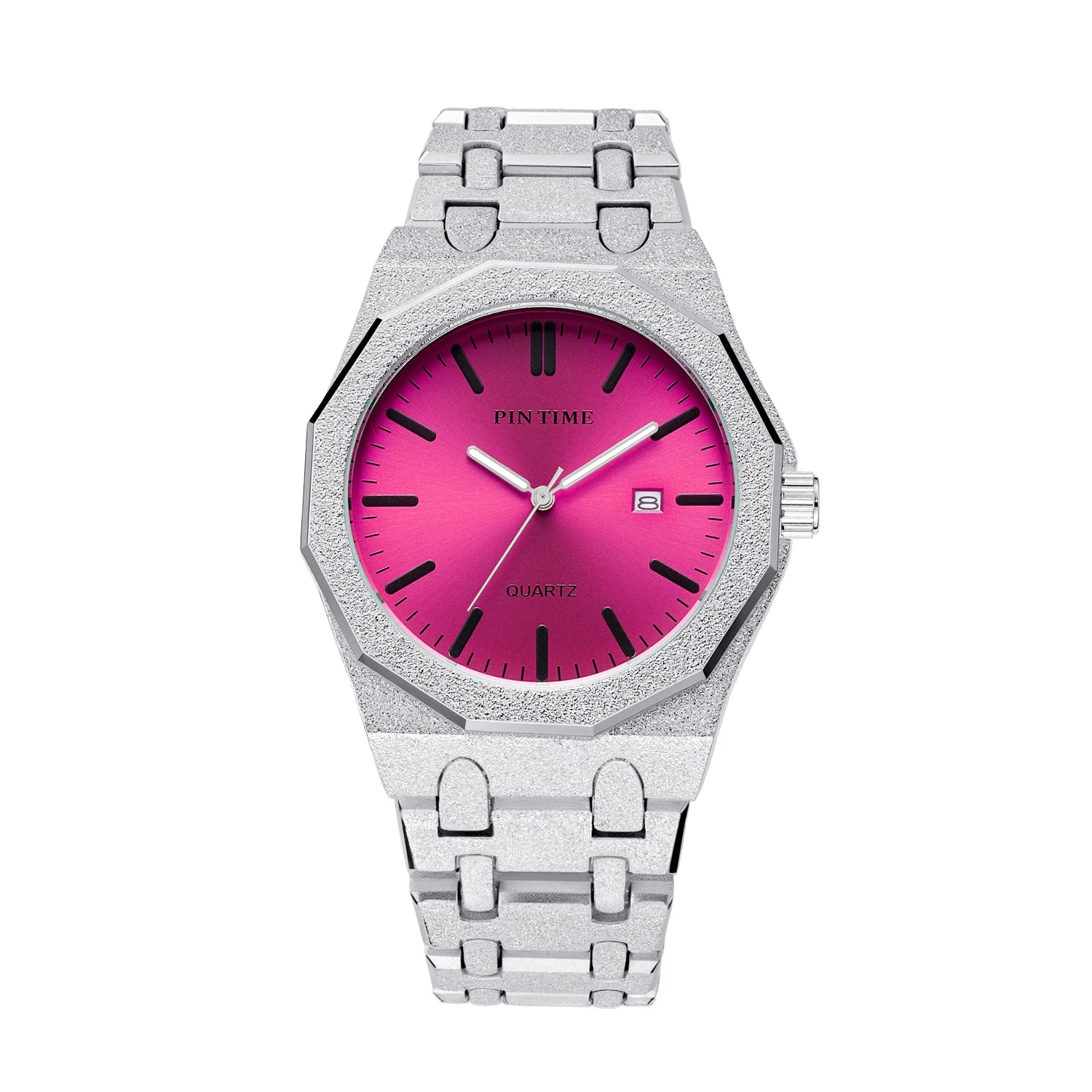 PINTIME Glitter Purple Quartz Watch