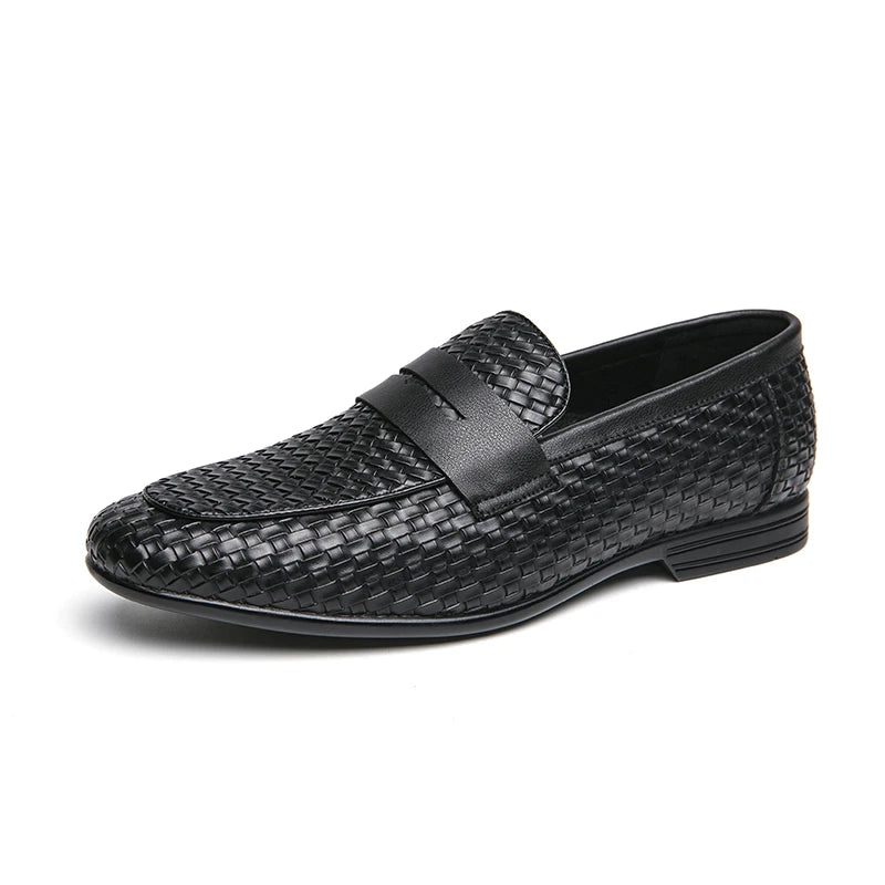 Genuine Leather Bean Loafers