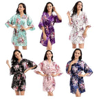 Daffodil Floral Kimono Bathrobe