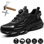 Rotating-Button Anti-Smash Safety Shoes