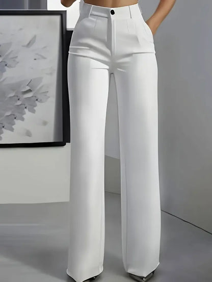 Wide Leg High Waist Suit Pants