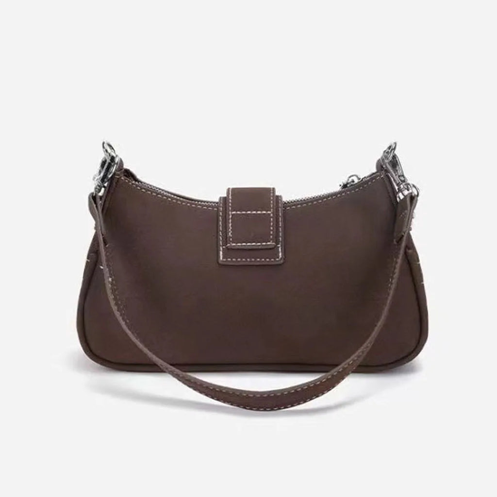 Retro Frosted Baguette Bag