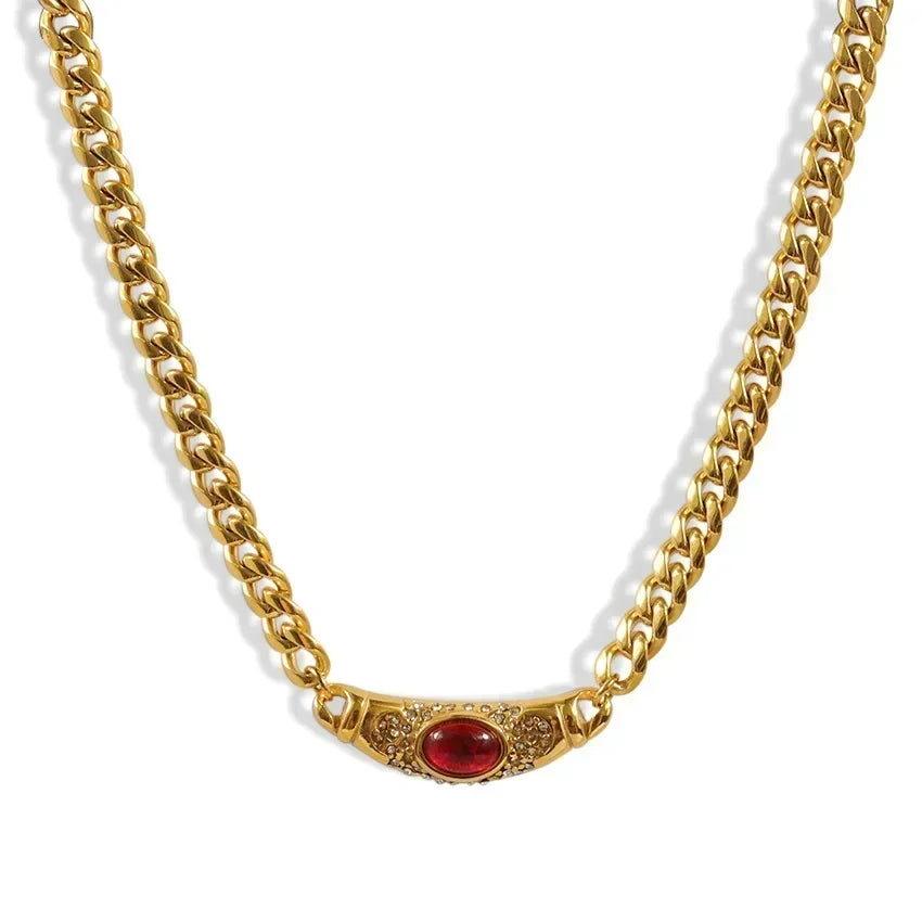 Crystal Choker Chain Necklace