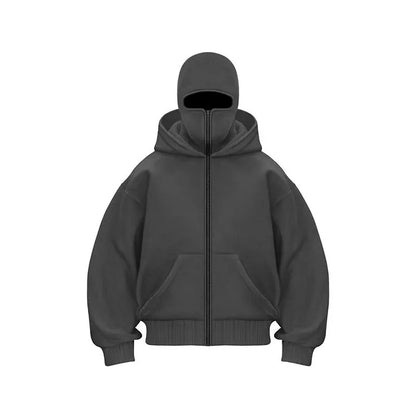 Double Hooded Balaclava Hoodie