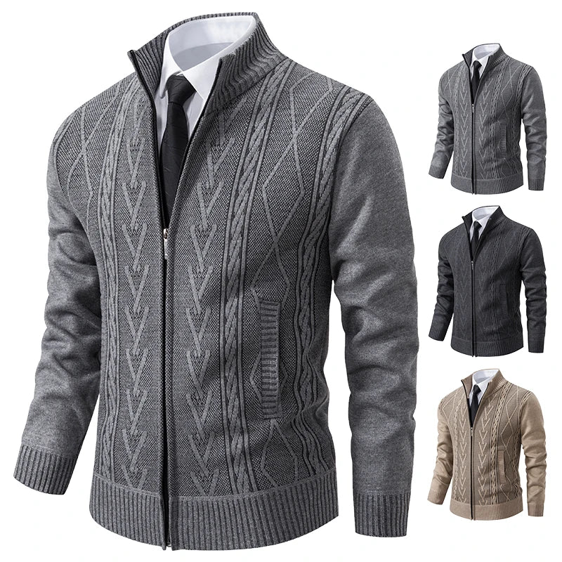 Men's Knitted Sweater Coat