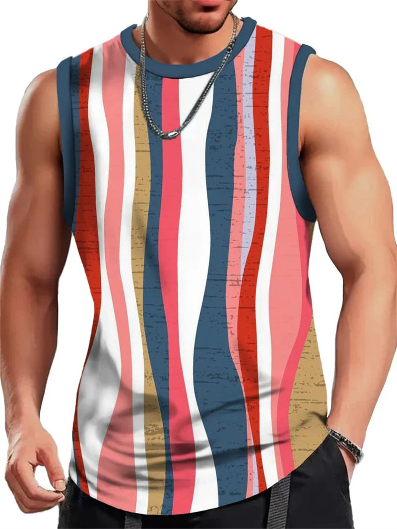 Vintage Stripe Quick-Dry Tank Top