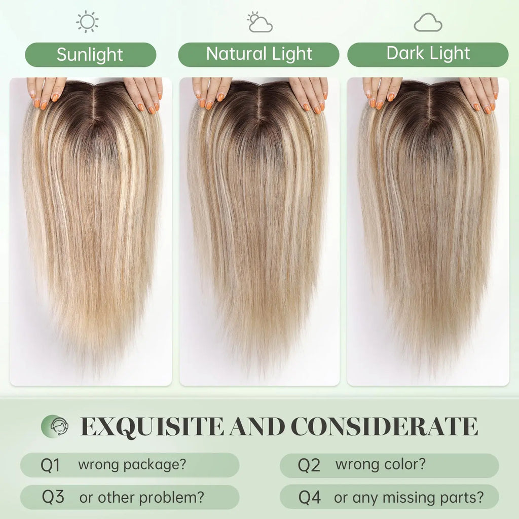 Remy Hair Topper