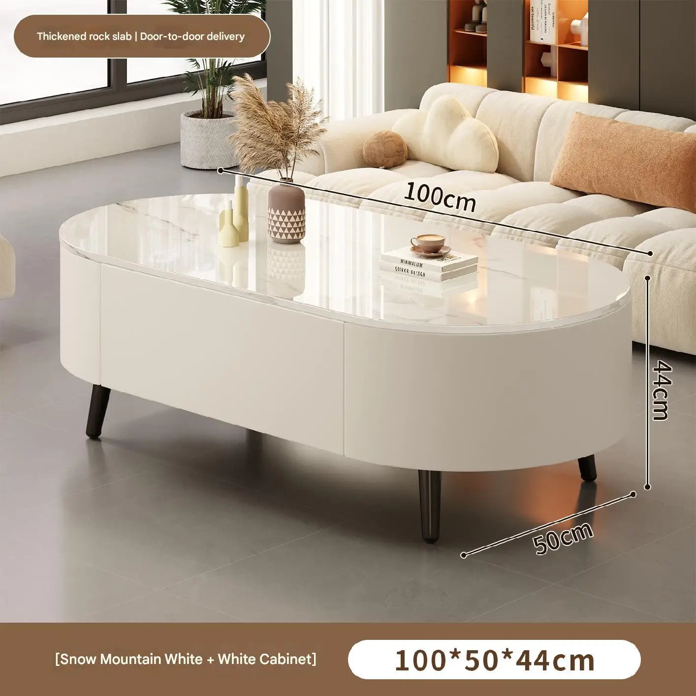 Modern Oval Coffee Table