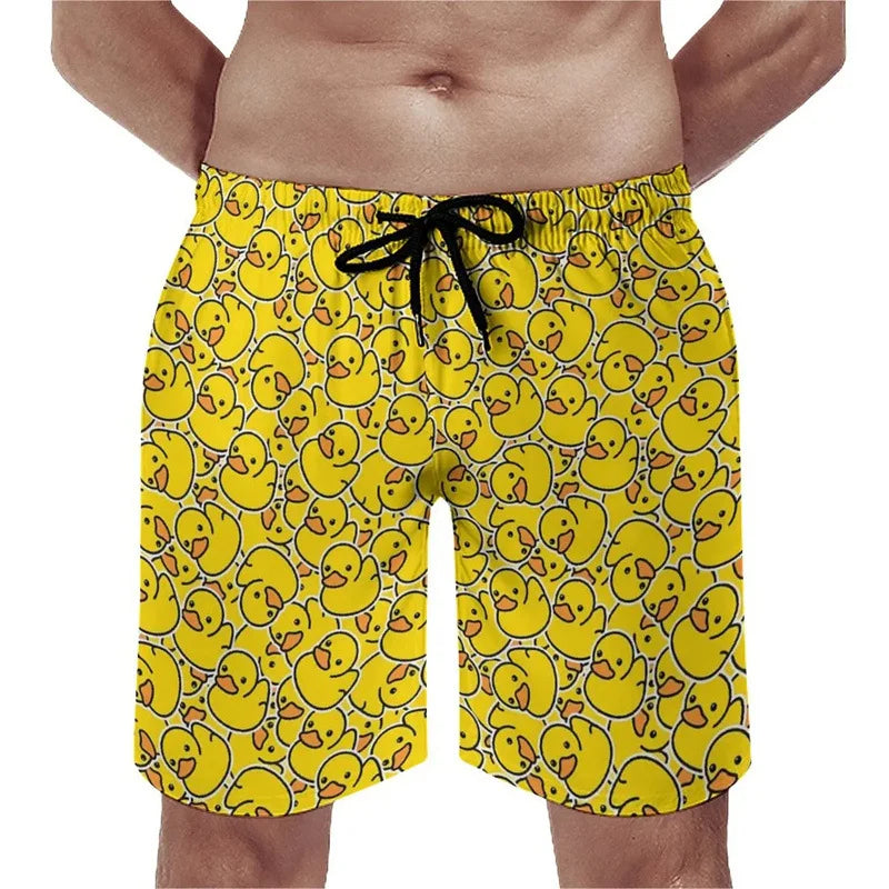 Funny Duck 3D Board Shorts