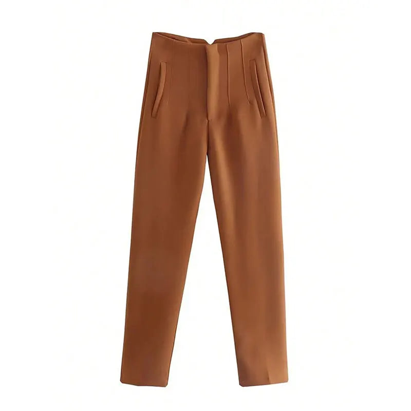 High Waist Slim Pencil Pants