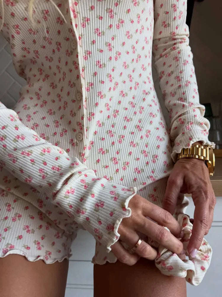Ahagaga Floral Summer Playsuit