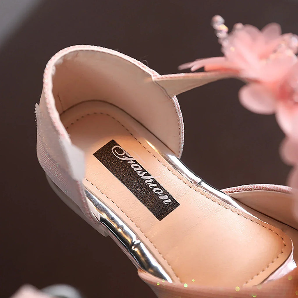 Kids Low Heel Party Pumps