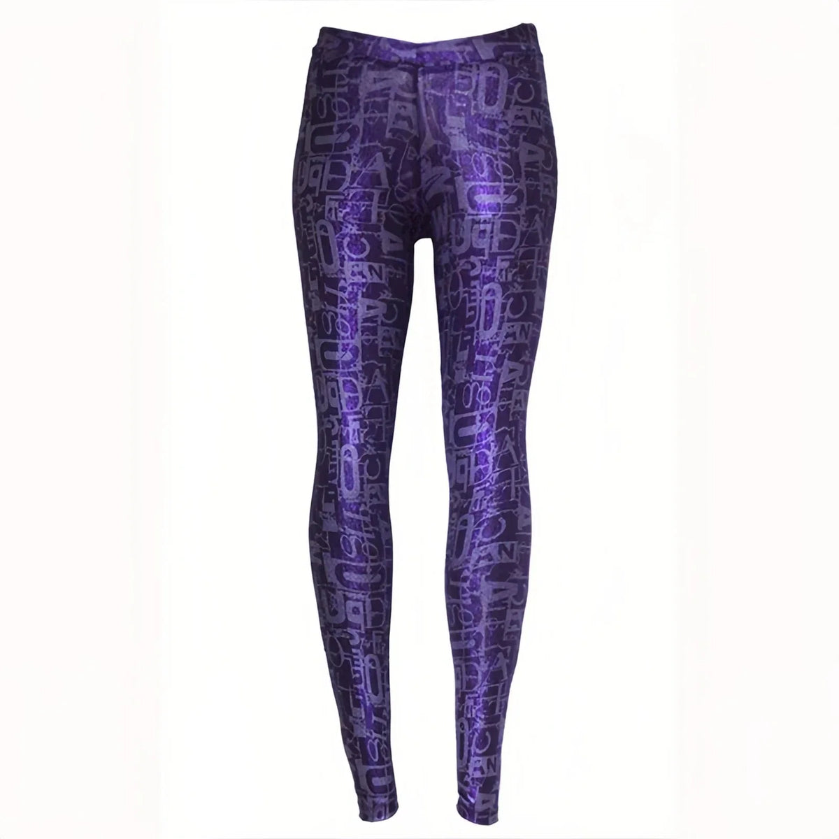 Shiny Metallic Pencil-Cut Leggings